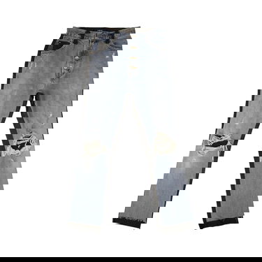 Džínsy AMIRI Denim Leather Pants Modrá | WBLTD CRFINK BLUE, 1