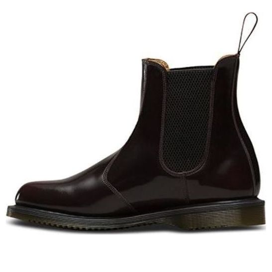 Tenisky a topánky Dr. Martens Flora Smooth Leather Chelsea Boots Vínová | 14650601