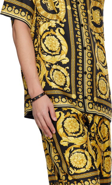 Náramok Versace Medusa Leather Bracelet Čierna | 1018429_1A00637, 2