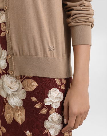 Sveter Dolce & Gabbana Cashmere Cardigan 46 Béžová | FXV09ZJBW0PM0444, 3