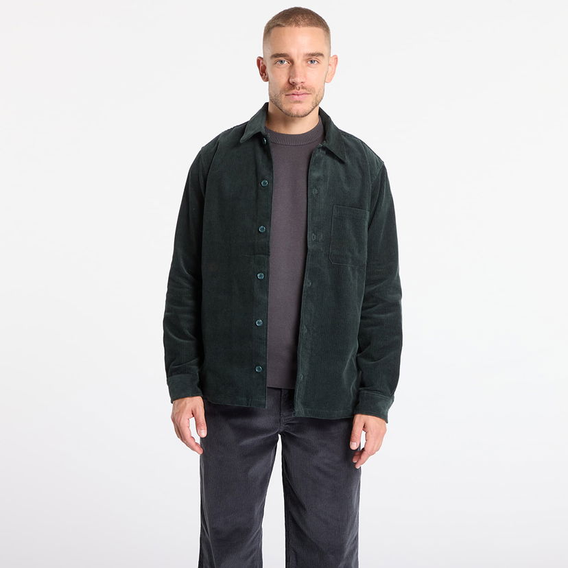 Bunda Samsoe Samsoe Sadamon Js Corduroy Overshirt Zelené | M24400043_194906TCX