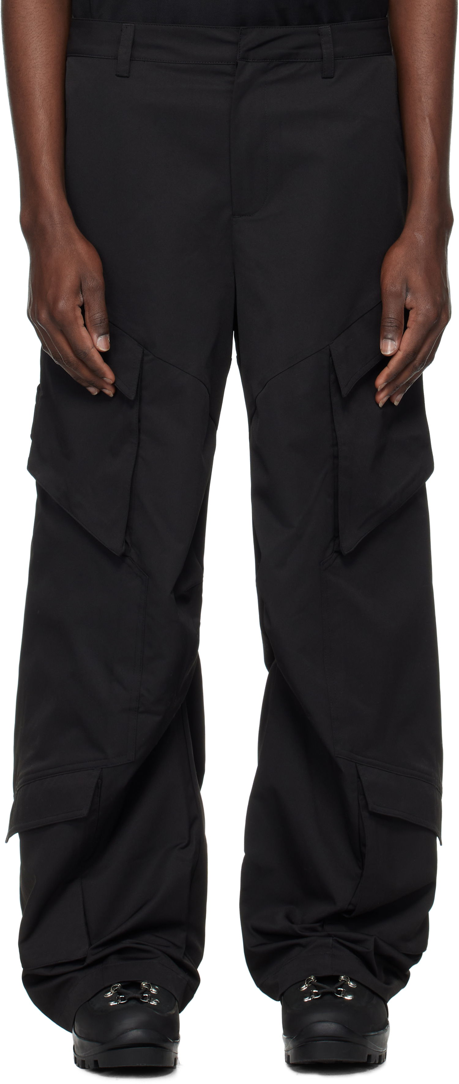 Cargo nohavice HELIOT EMIL Heliot Emil Cellulae Cargo Pants Čierna | PRESS25_M_10_160_BLK01_CO, 0