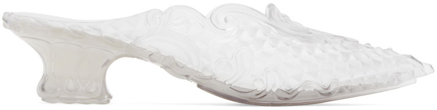 Tenisky a topánky Y/PROJECT Transparent Melissa Edition Point Mules Biela | 530PU003, 0