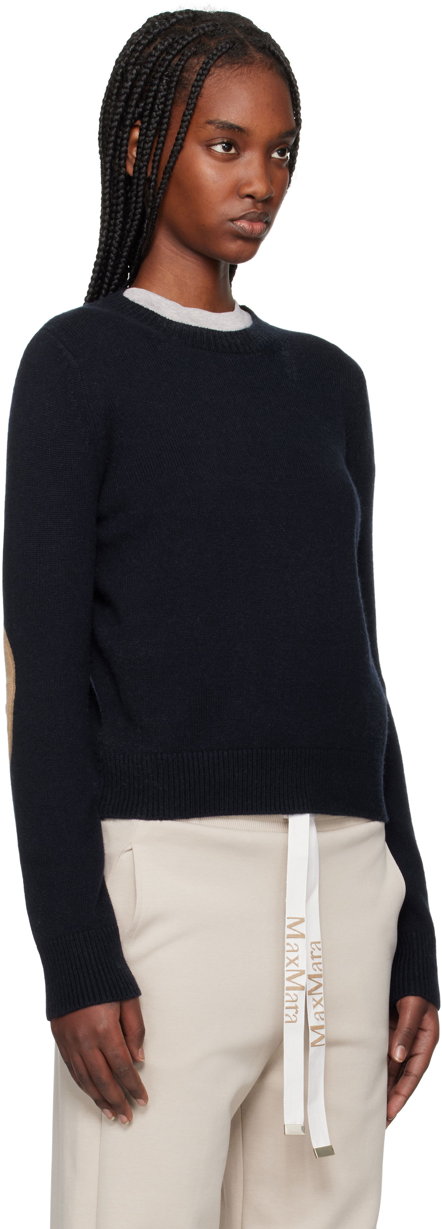 Sveter Max Mara Max Mara Fedora Knit Sweater Navy | 2519361031600, 1