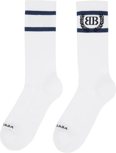 Ponožky Balenciaga Balenciaga Laurel Classic Socks Biela | 8294464F1B59068, 1