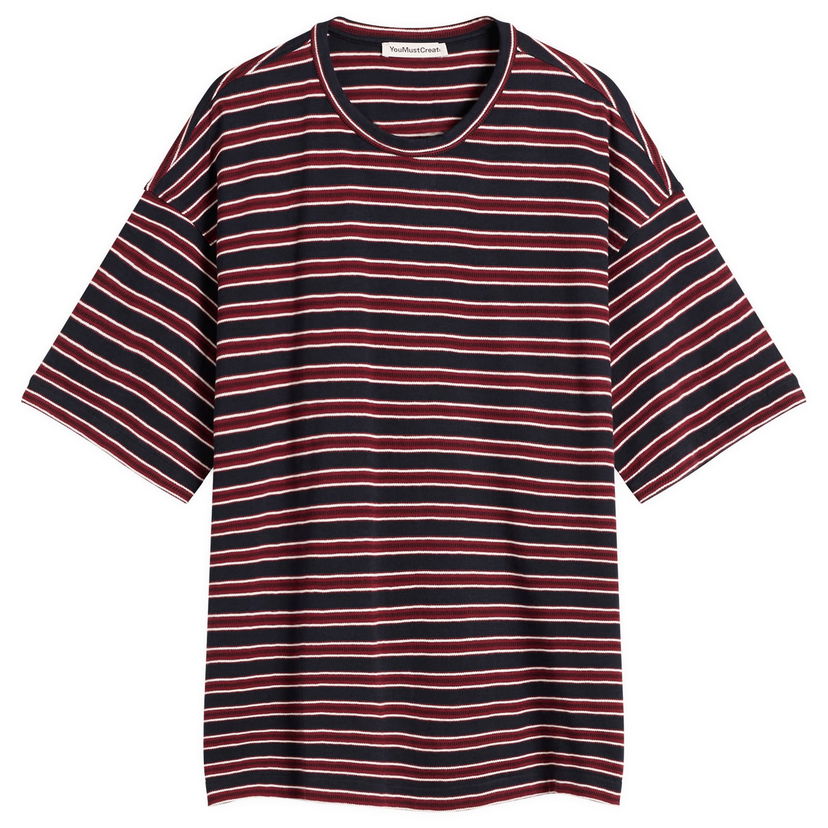 Tričko YMC YMC Triple Stripe T-Shirt, Size Small Vínová | P6ZAH-90