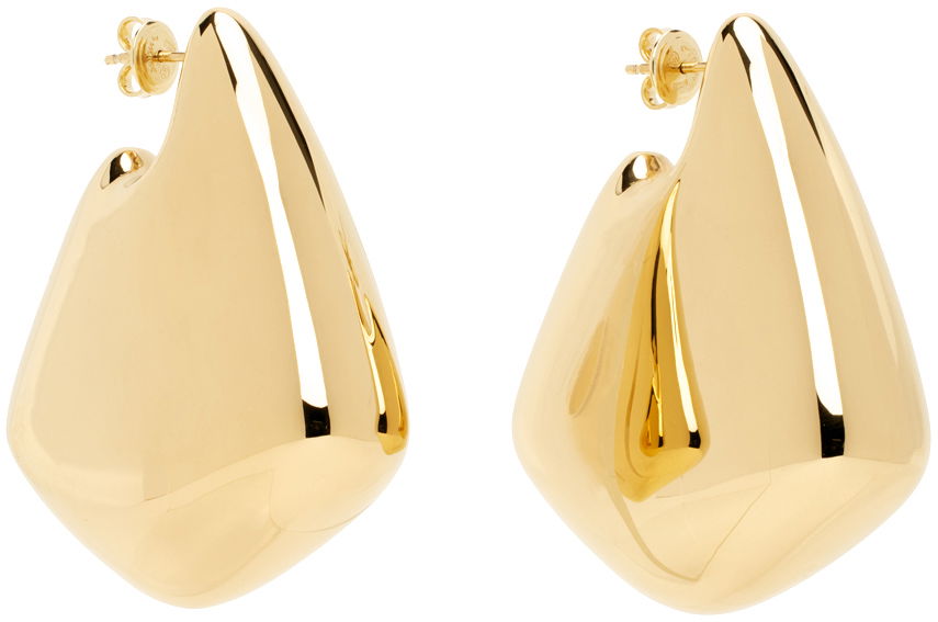 Náušnice Bottega Veneta Large Fin Earrings Metalická | 786206 VAHU0, 1