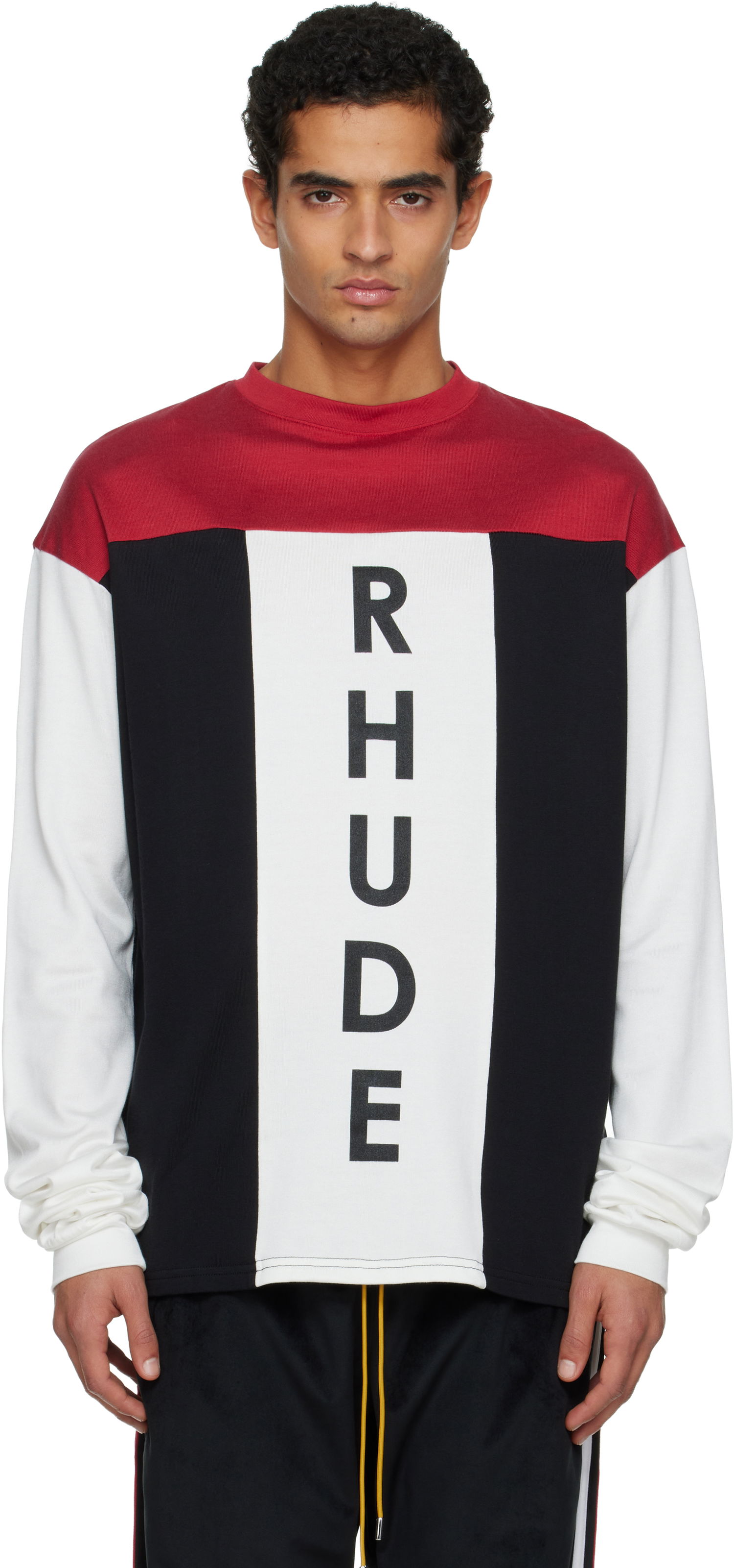 Tričko Rhude Intake Tri-Panel LS T-shirt Rôznofarebný | RHFW25SR01729, 0
