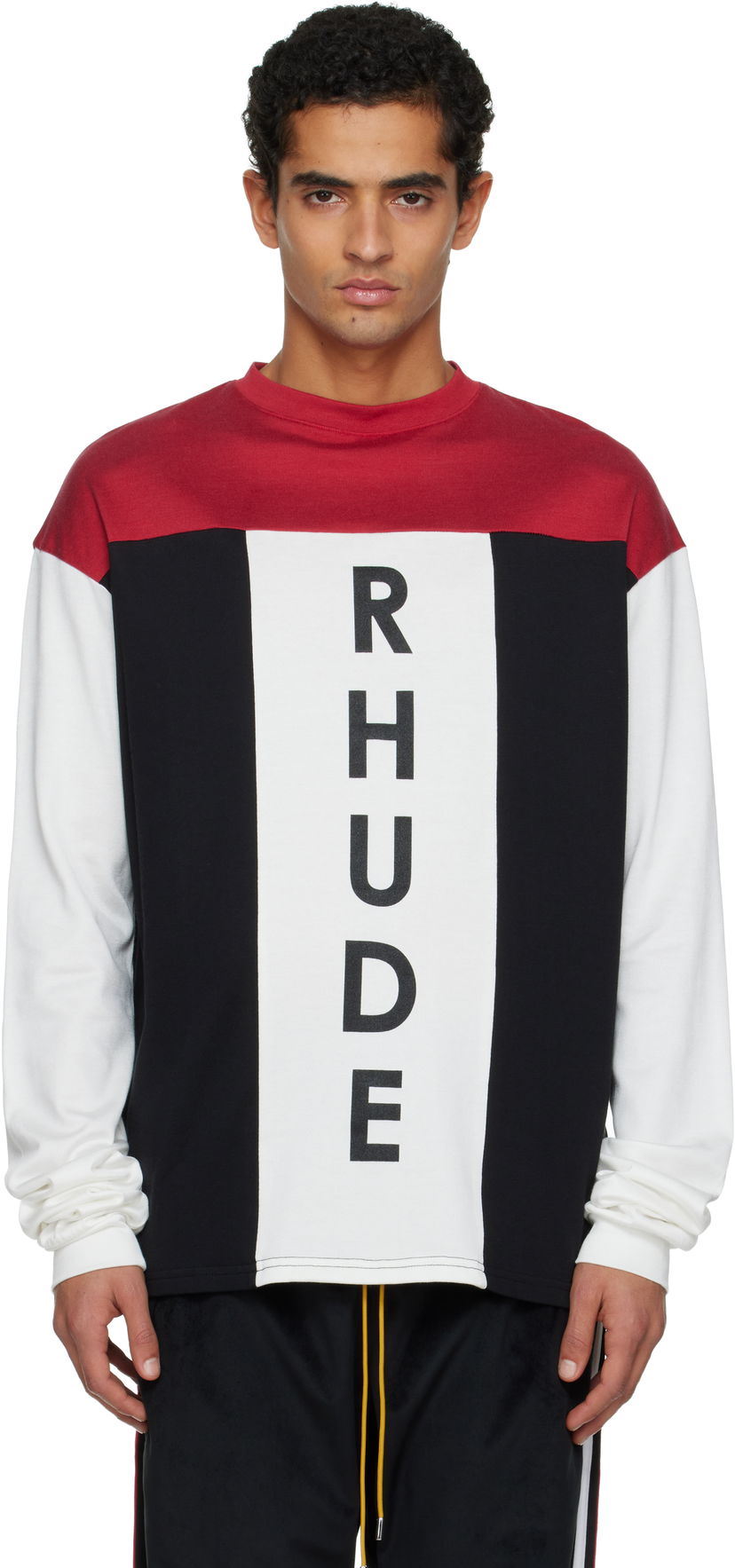 Tričko Rhude Intake Tri-Panel LS T-shirt Rôznofarebný | RHFW25SR01729