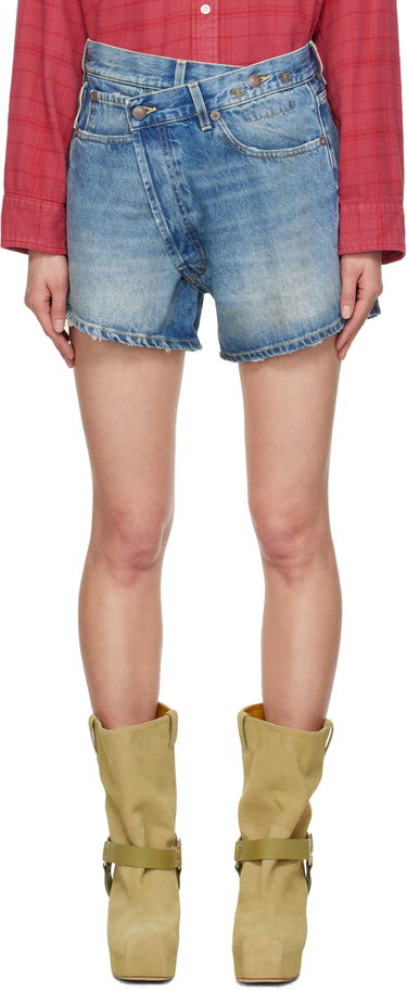 Šortky R13 R13 Loose Crossover Denim Shorts Modrá | R13W6055-969C, 0