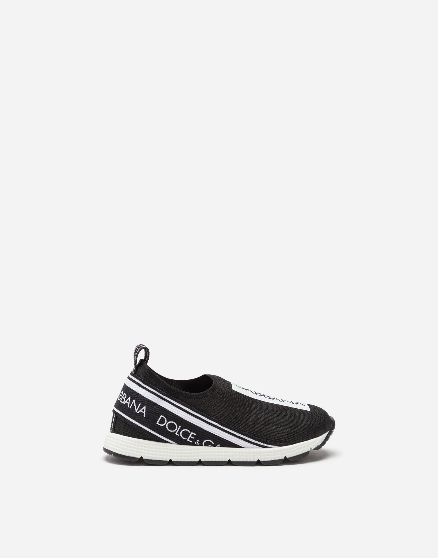 Tenisky a topánky Dolce & Gabbana First Steps Sorrento Slip-on Logo Tape (19-26) Čierna | DN0105AH67789690, 0