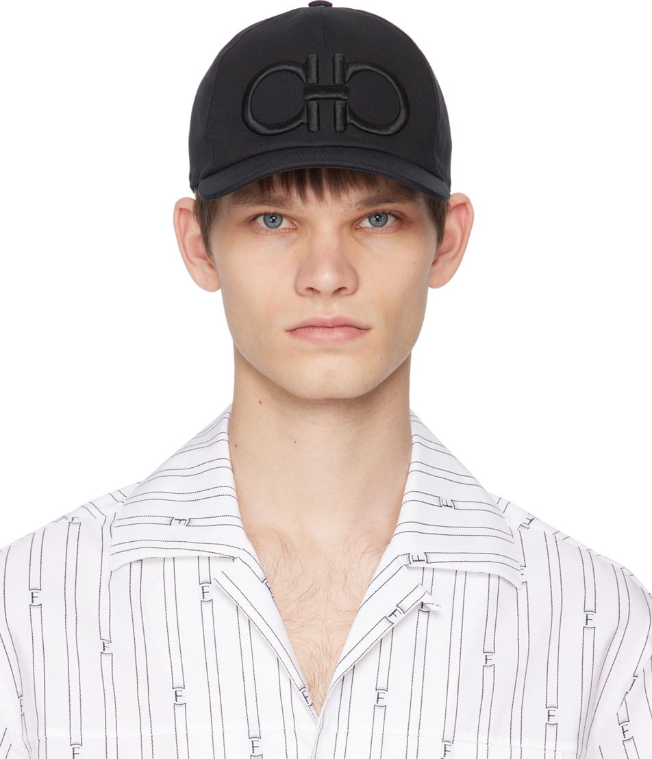 Šiltovka FERRAGAMO Baseball Cap With Logo Čierna | 759560, 0