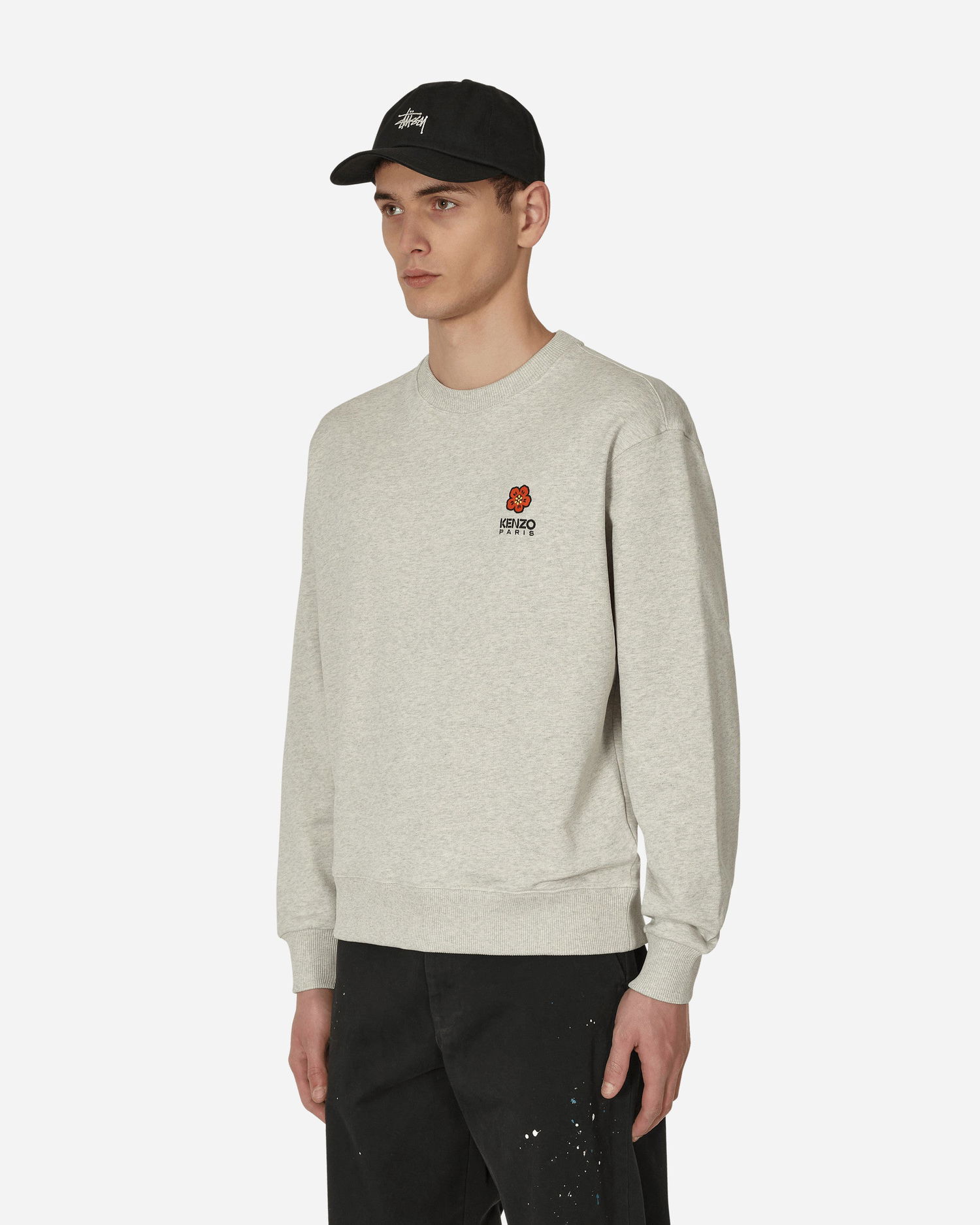 Mikina KENZO 'Boke Flower' Crest Classic Crewneck Sweatshirt Šedá | FD55SW4404MF 93, 1
