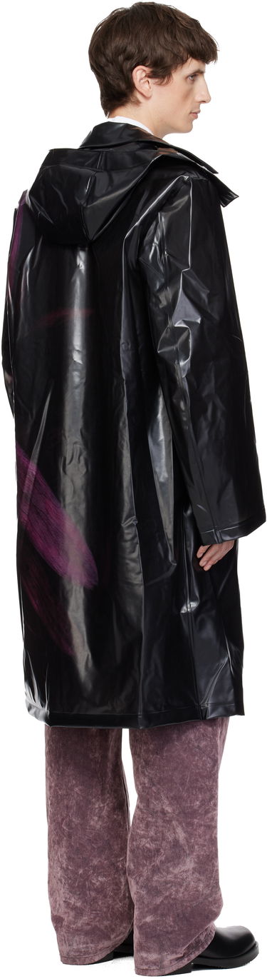 Pláštenka Dries Van Noten Dries Van Noten Loose Fit Mac Raincoat with Purple Abstract Print Rôznofarebný | 252-020251-2095, 2
