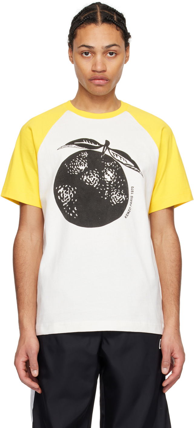 Tričko KENZO Paris Orange T-Shirt Žltá | FE55TS1434SI, 0