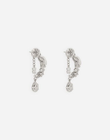 Náušnice Dolce & Gabbana 18K White Gold Easy Diamond Earrings Metalická | WEQD1GWDIA180001, 2