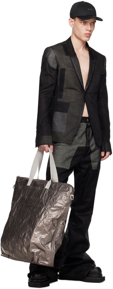 Tote bag Rick Owens Rick Owens Shuttle Large Tote Bag Šedá | RA01D0466 SHU68, 3