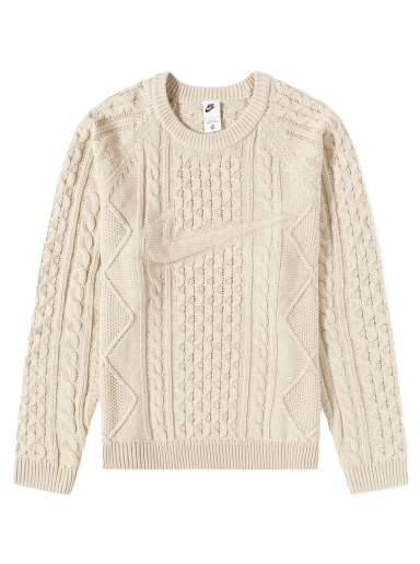 Sveter Nike Life Cable Knit Sweater Béžová | DQ5176-206