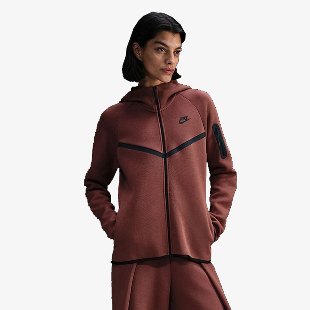 Mikina Nike Tech Fleece Full-Zip Hoodie Hnedá | HV6747-218, 0