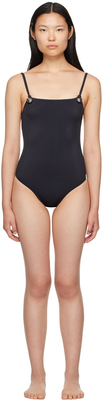 Plavky Bottega Veneta Drop Swimsuit Navy | 739089 V2RN0, 0