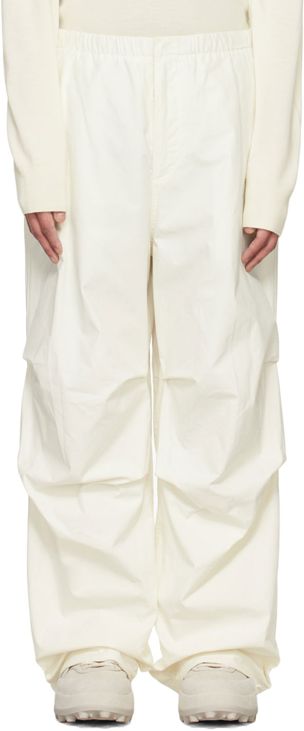 Cargo nohavice Jil Sander Oversized Cargo Pants Biela | J21KA0147_J45218