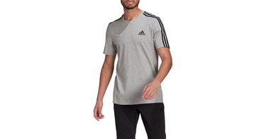 Tričko adidas Originals Essentials 3-Stripes Tee Šedá | gl3735, 1
