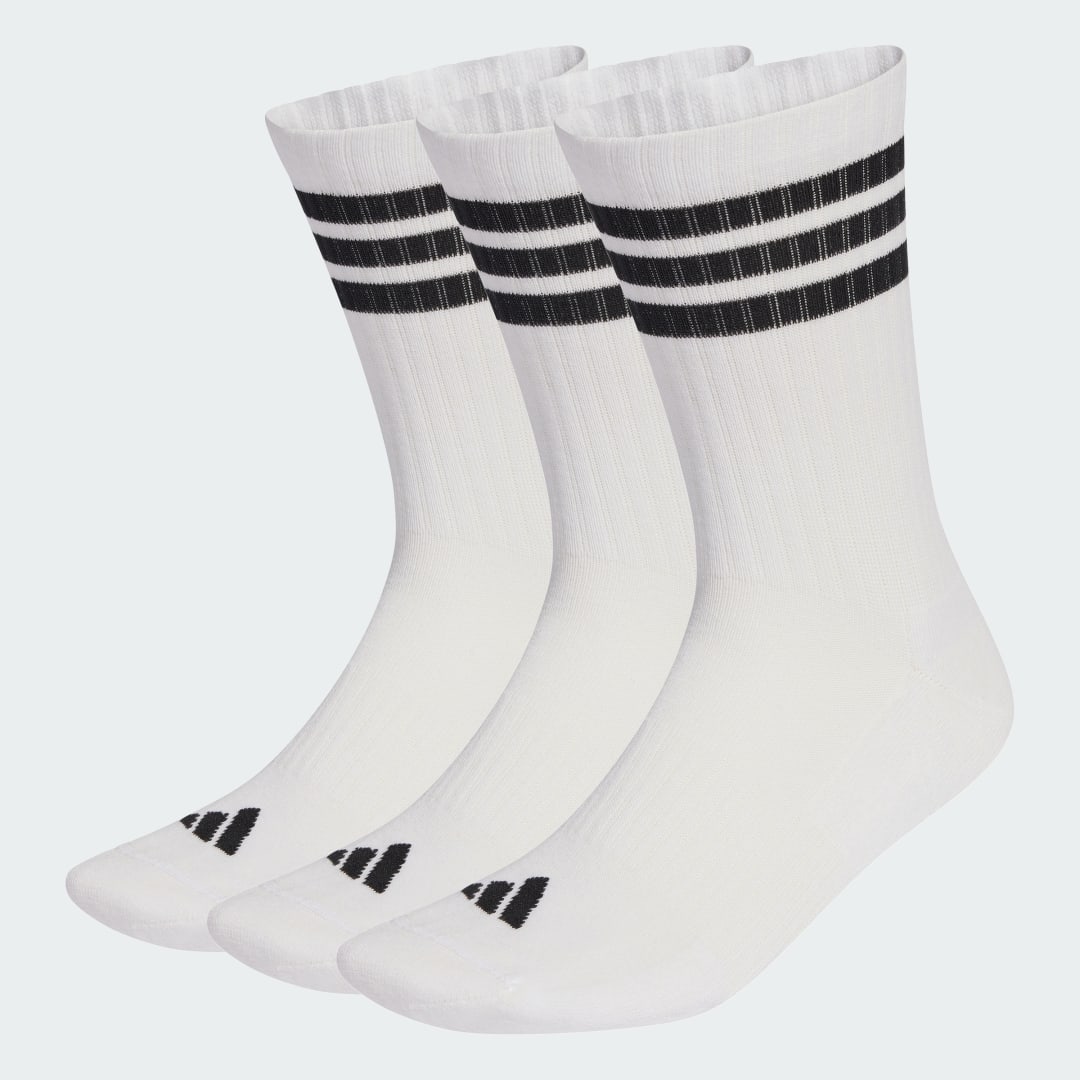Ponožky adidas Performance 3-Stripes Cushioned Sportswear Crew Socks Biela | JZ0532, 0