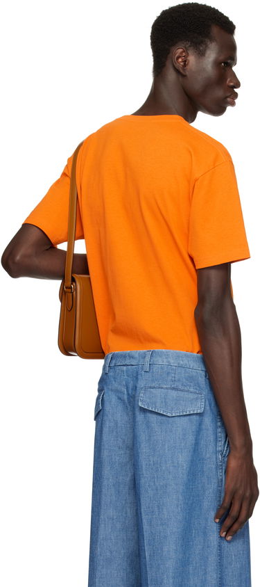 Tričko Valentino Valentino 'Chez Valentino' T-Shirt Oranžová | 6V3MG16PAPG, 2