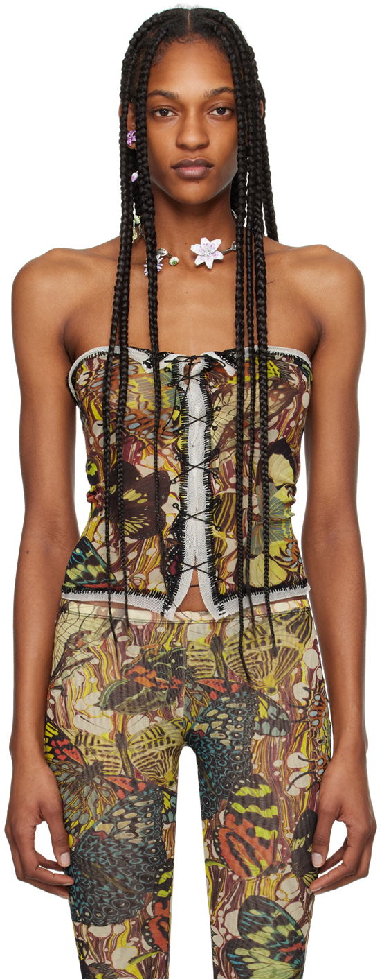 Tielko Jean Paul Gaultier Jean Paul Gaultier Butterfly Print Tube Top Rôznofarebný | 24/25-F-TO134-T545-1090, 0