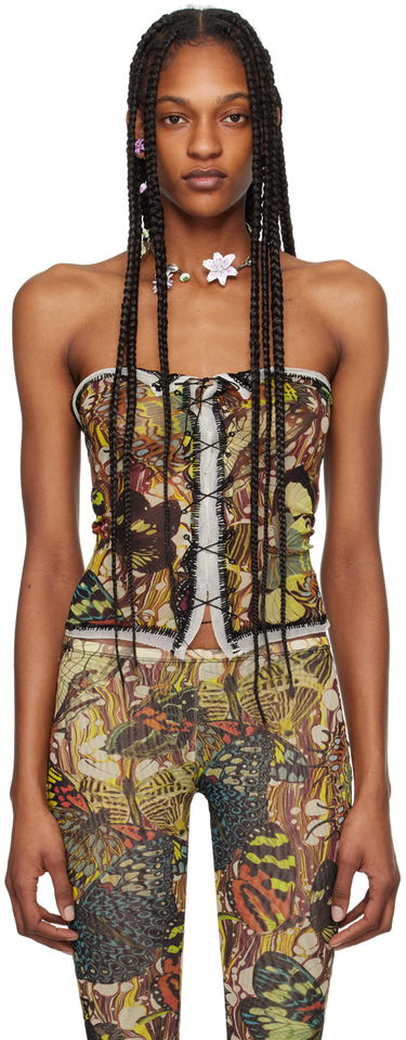 Tielko Jean Paul Gaultier Jean Paul Gaultier Butterfly Print Tube Top Rôznofarebný | 24/25-F-TO134-T545-1090, 0