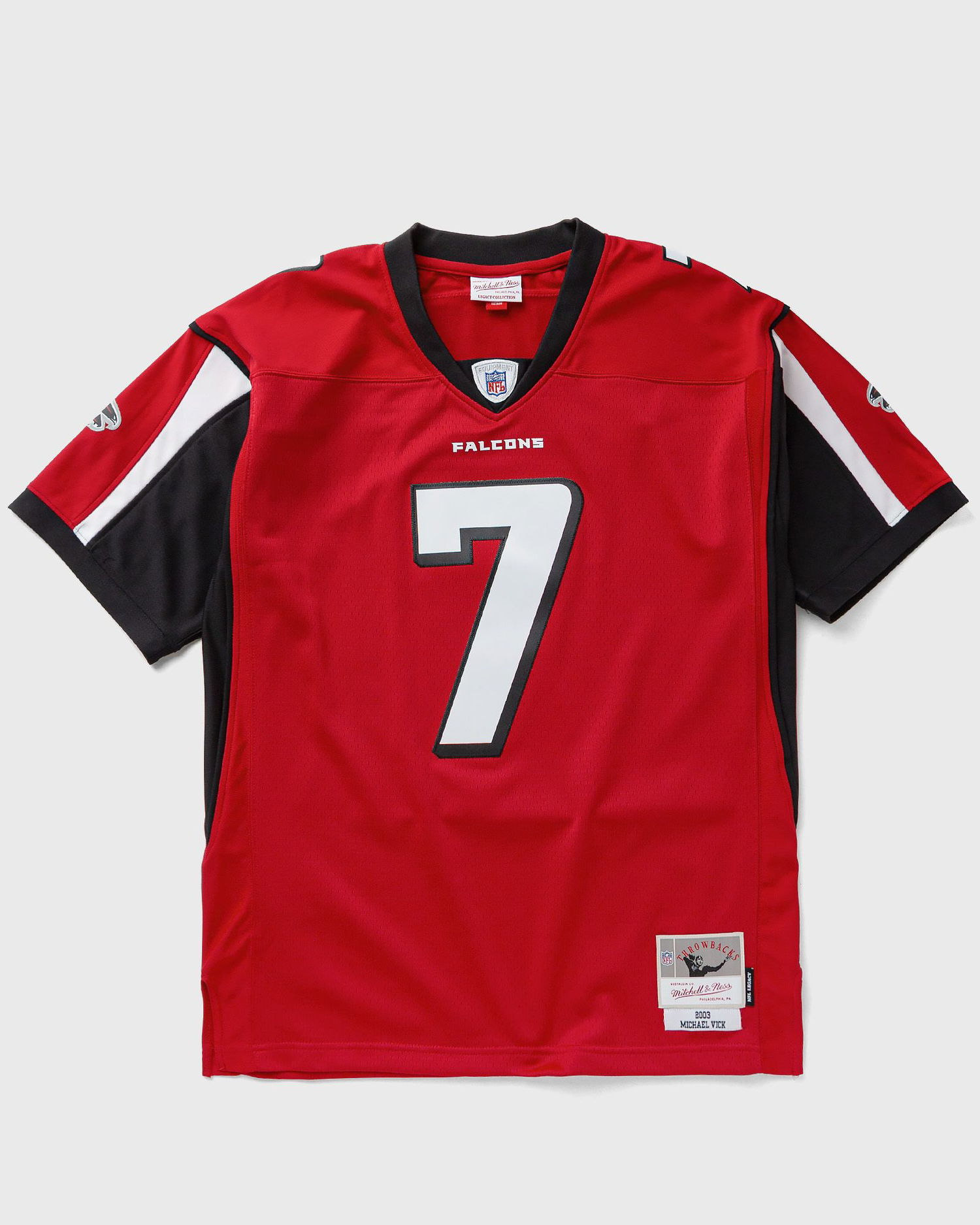 Dres Mitchell & Ness Mitchell & Ness Atlanta Falcons 2003 Michael Vick #7 Jersey Červená | JY9779-AFASCAR, 0