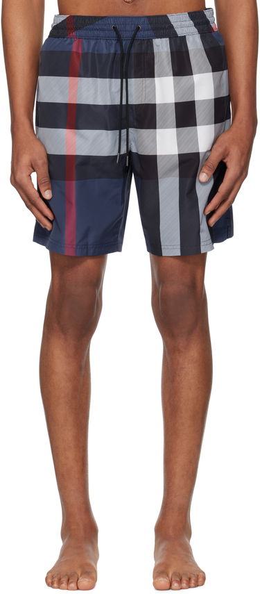 Plavky Burberry Burberry Check Swim Shorts Modrá | 8107273, 0