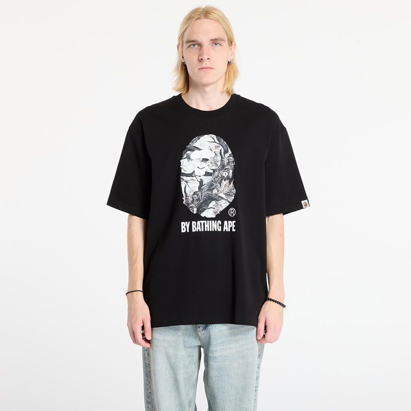 Tričko BAPE Tree Edge Camo Relaxed Fit T-Shirt Čierna | 001TEL801304MBLK