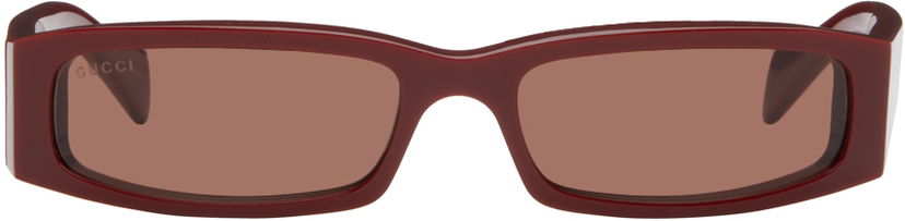 Slnečné okuliare Gucci Burgundy Rectangular Frame Sunglasses Béžová | GG1778S-003