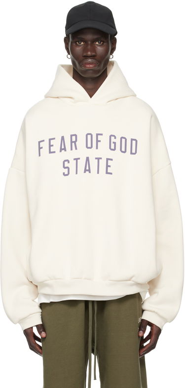 Mikina Fear of God Essentials Logo Print Hoodie Biela | 192BT246252F, 0