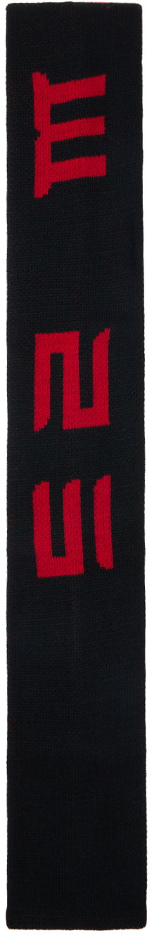 Šál Ottolinger Ottolinger Jacquard Knit Scarf Čierna | 2700302, 1