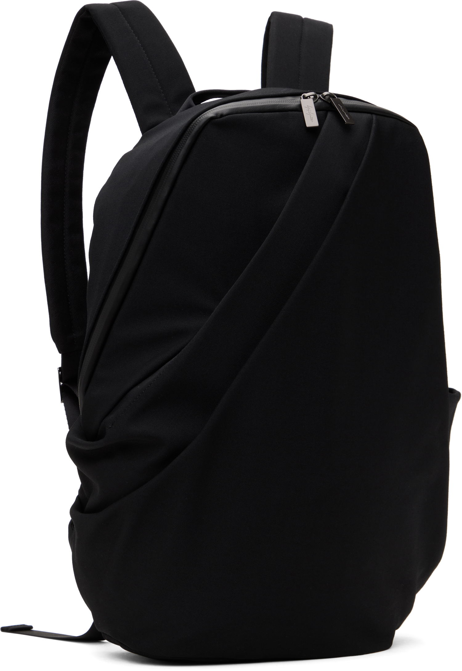 Batoh Yohji Yamamoto YOHJI YAMAMOTO Wool Gabardine Nylon Tuck Backpack Čierna | HP-I05-860, 1