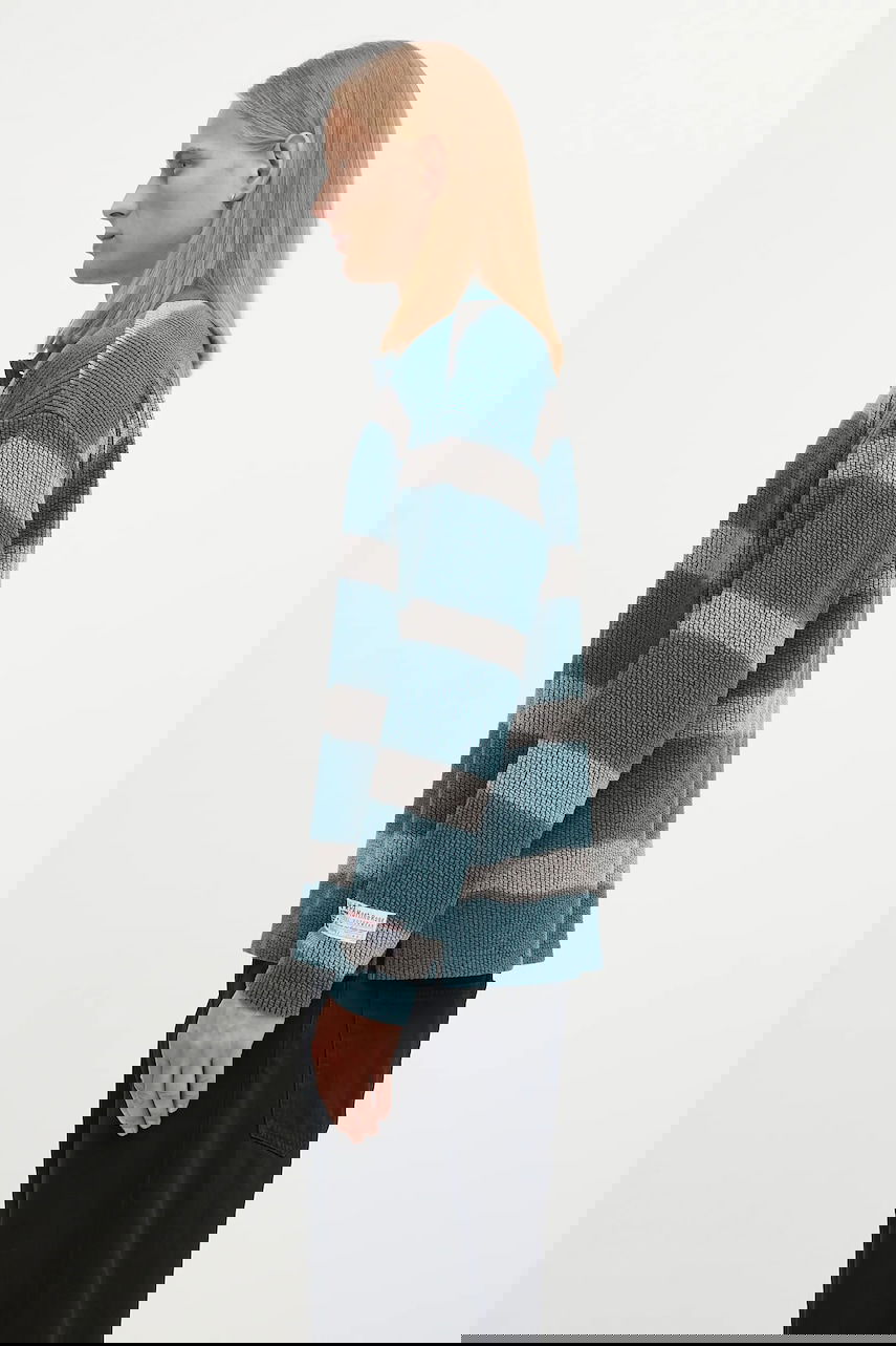 Polo tričko Napapijri Martine Rose Striped Knit Long-sleeve Polo Tyrkysová | NP0A4FPHL631, 1