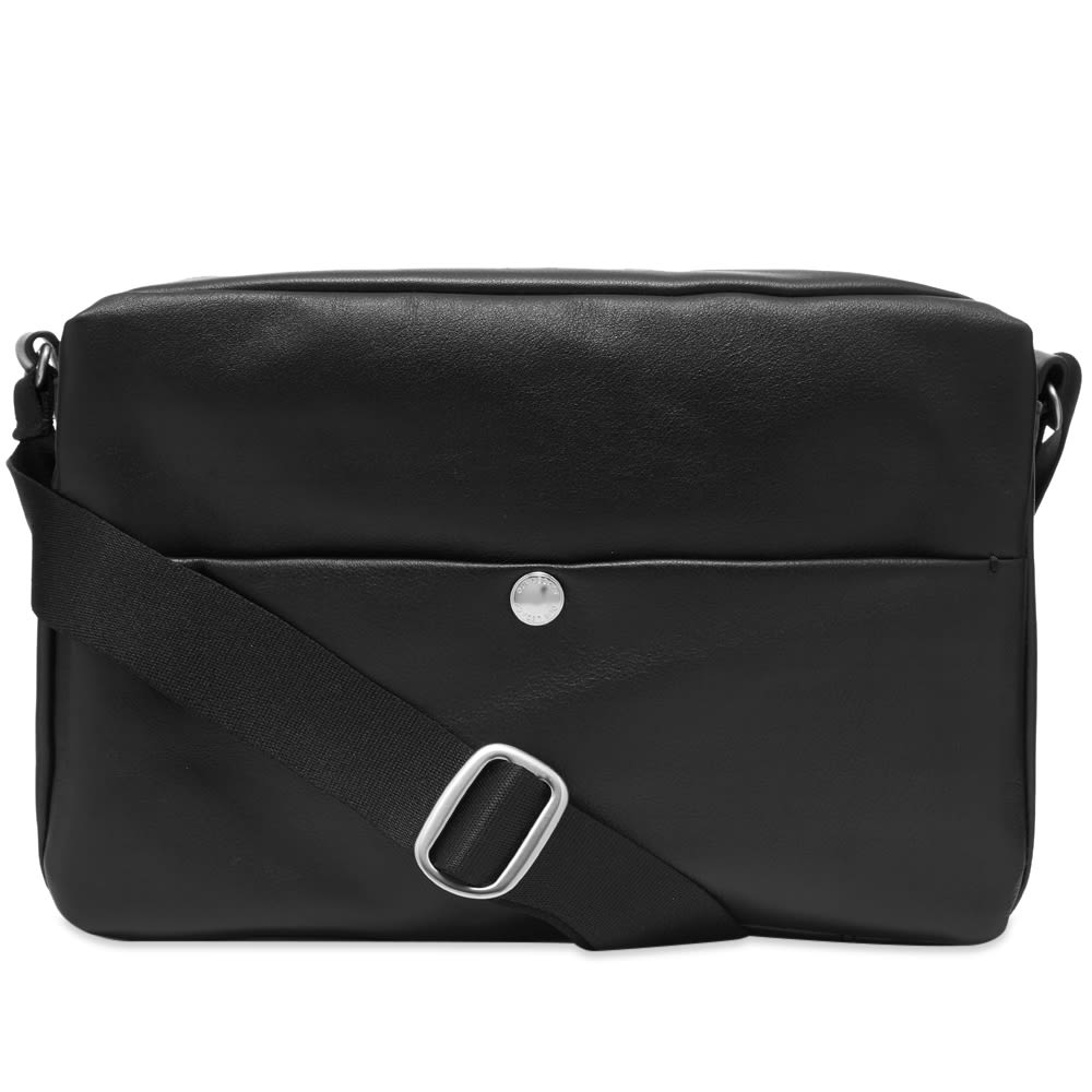 Taška cez rameno OUR LEGACY Wash Bag Black Leather Čierna | SL2198DBT, 0