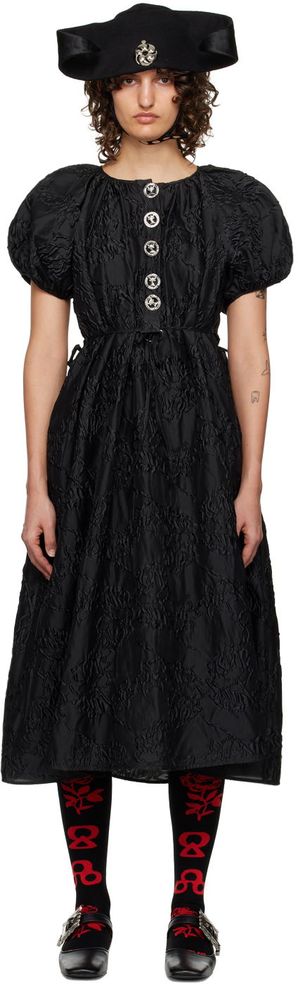 Embroidered Midi Dress