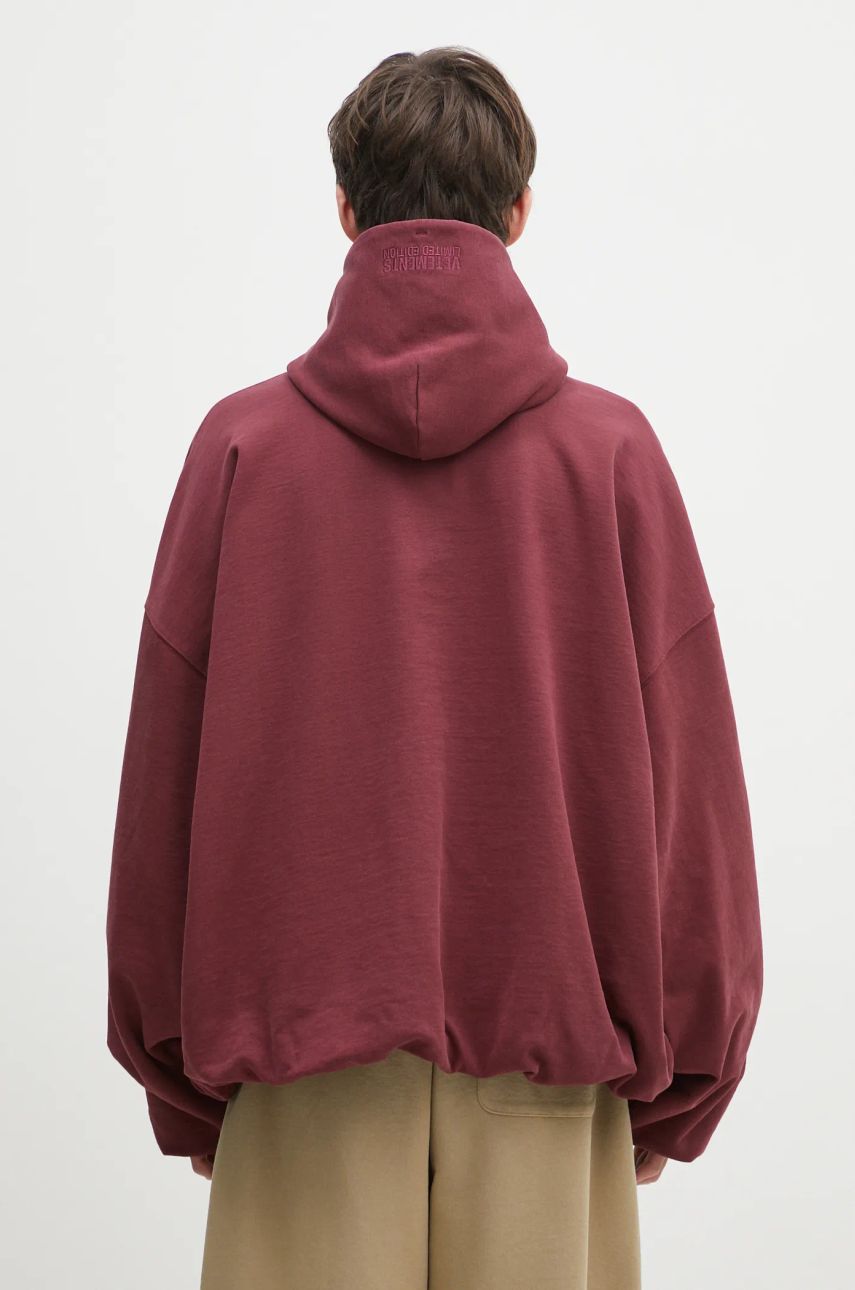 VETEMENTS Oval Logo Cropped Boxy Hoodie