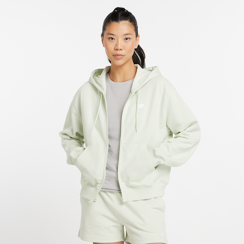 Mikina New Balance NB Hoodie Green Zelené | Dámska mikina New Balance WJ41501NUM – mätové, 0