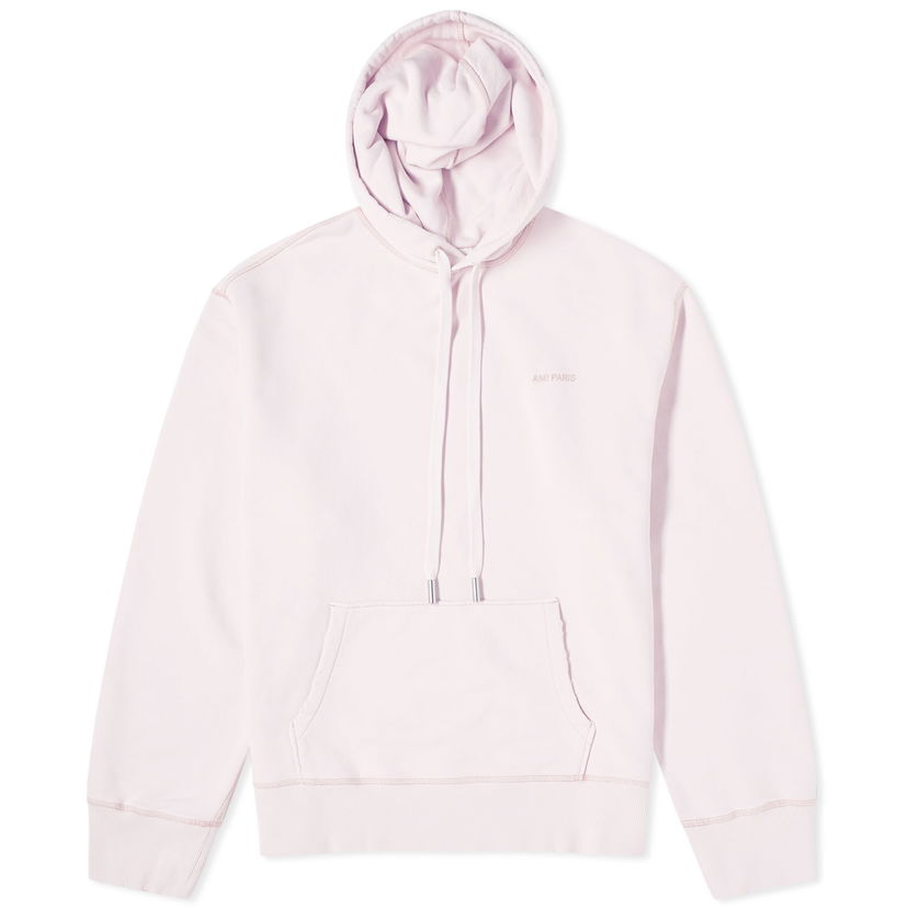 Mikina AMI Fade Out Logo Hoodie Ružová | USW216-JE0052-679