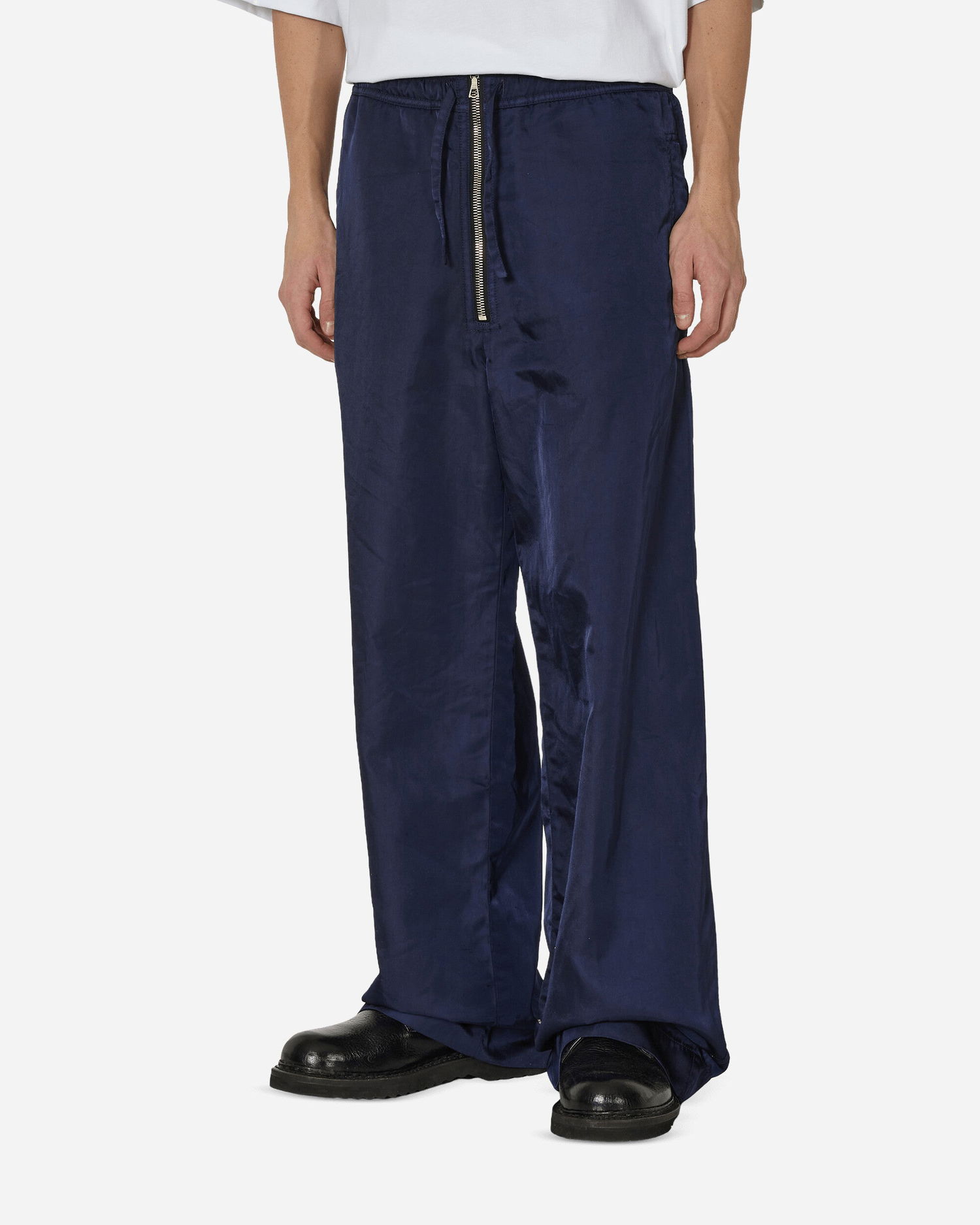 Nohavice Dries Van Noten Overdyed Pants Navy | 241-020924-8204 504, 0