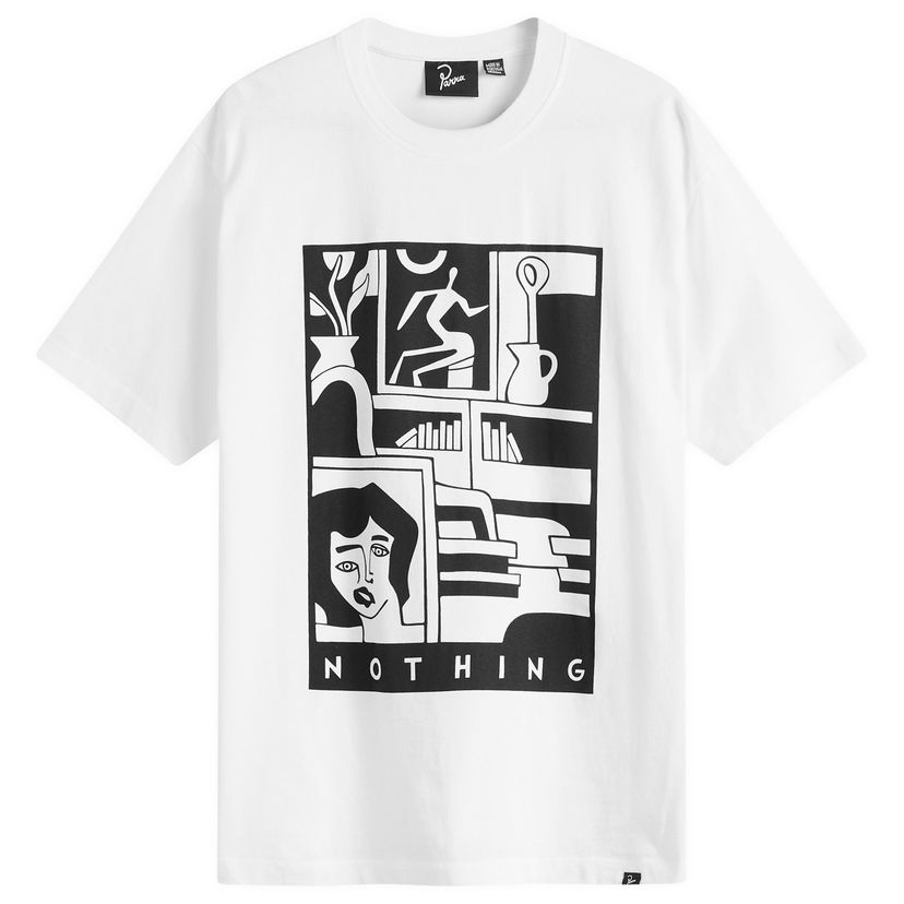 Tričko By Parra Parra Our House Graphic T-Shirt, Size Large Biela | 54200-WHT