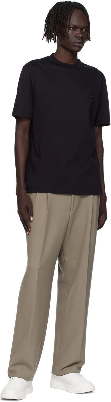 Nohavice BOSS Relaxed Fit Double Pleat Trousers Zelené | 50551532, 4