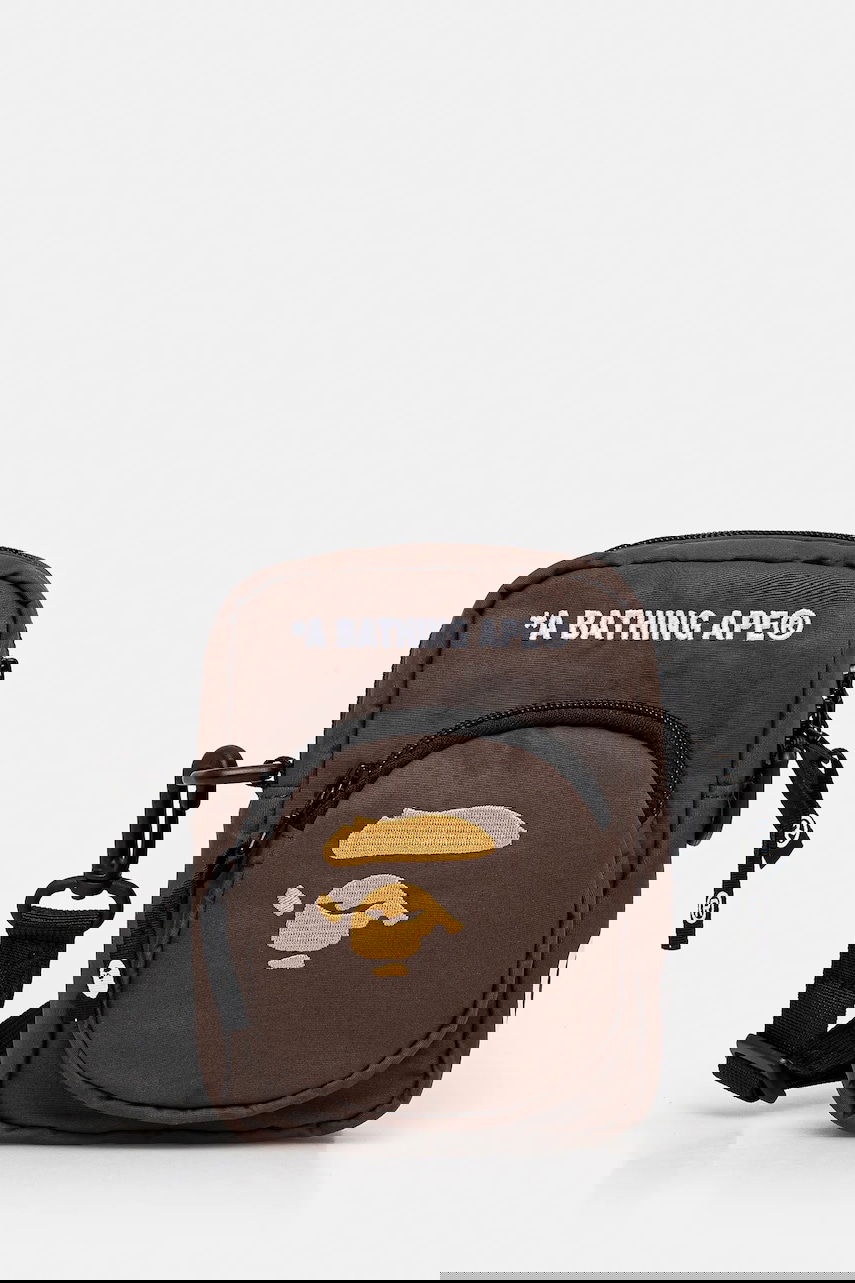 Taška cez rameno BAPE A Bathing Ape APE Head Mini Bag Hnedá | 1L30190006, 0