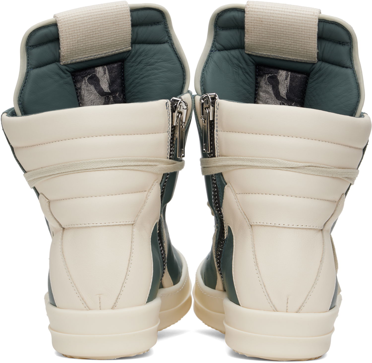 Tenisky a topánky Rick Owens Rick Owens Hollywood Geobasket Zelené | RU01E5894 LCO, 1