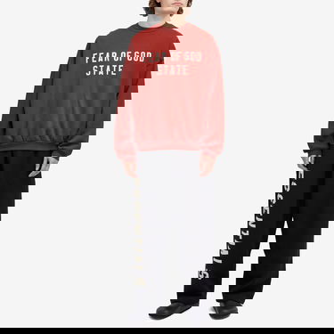 Mikina Fear of God Heavy Fleece Crew Sweat by Fear of God ESSENTIALS Červená | 192BT246236F, 4