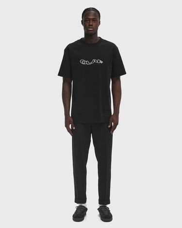 Tričko ØLÅF Olaf Zigzag Wavy Drift T-Shirt Čierna | M200111-BLACK, 1